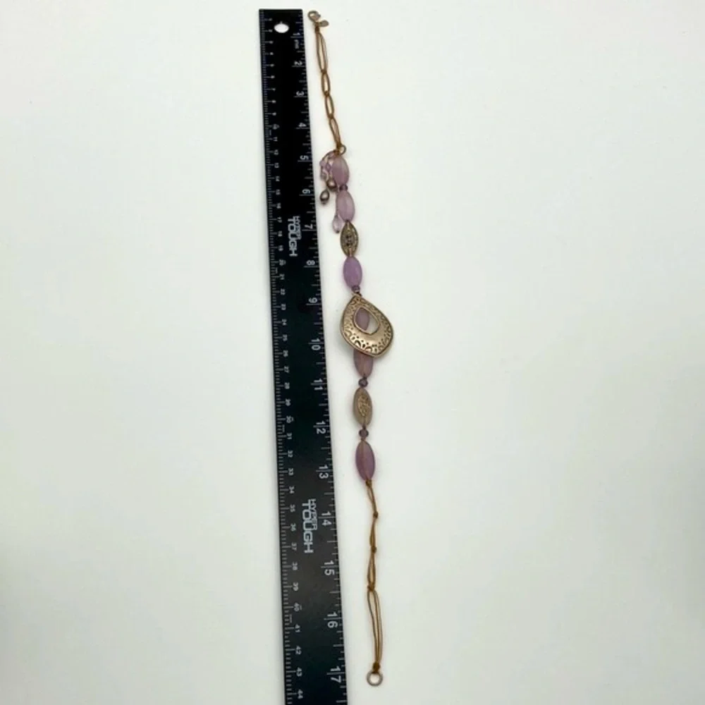 Retired 925 Silpada Amethyst Tear Drop Necklace